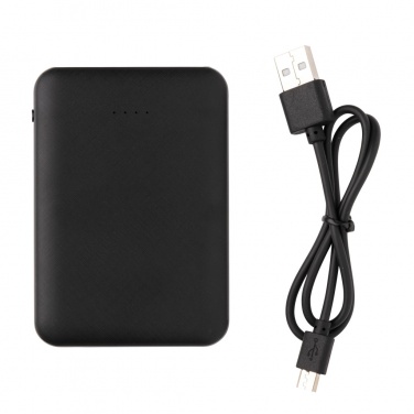 Logotrade presentreklam bild: Fiko A4 portfolio med 5W trådlös laddning och powerbank