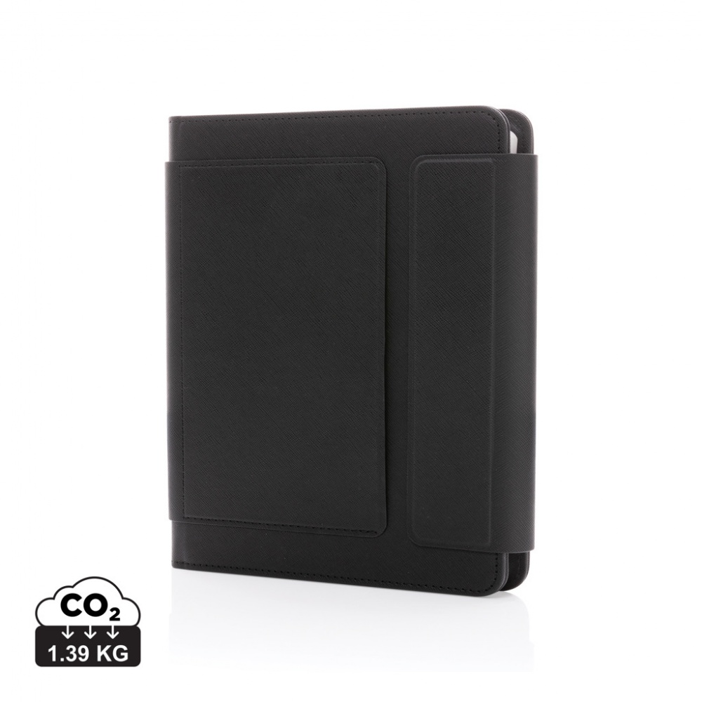 Logotrade reklamprodukter bild: Swiss Peak Heritage A5 stenpapper portfolio i RCS PU