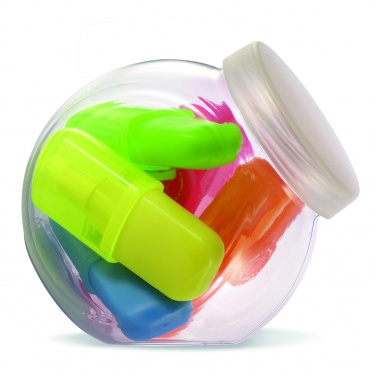 Logotrade kampanjprodukter bild: 5 highlighters med klämma