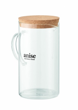 Logotrade kampanjprodukter bild: 1L Borosilikat karaff med lock