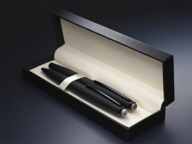 Logotrade reklamprodukter bild: Randigt Flint Pen-set 1284036