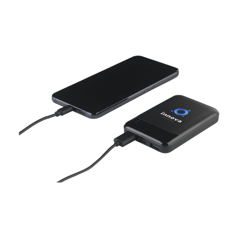Logotrade kampanjprodukter bild: Kompakt 5000 RCS återvunnen ABS Powerbank