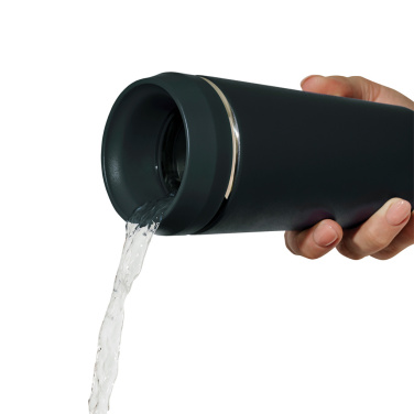 Logotrade presentreklam bild: Topl To Go-glas i återvunnet stål Patenterat 360-lock 354 ml