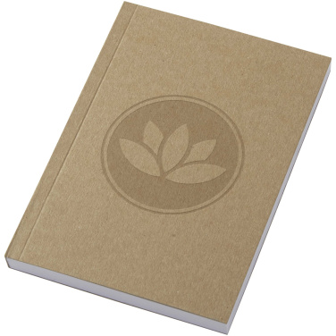 Logotrade profilreklam bild: Novella Austen A6 anteckningsbok med återvunnet mjukt omslag med kraftpapper, 100 ark