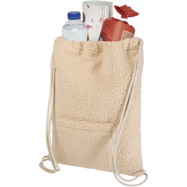 Logotrade reklamprodukter bild: Bear ryggsäck med dragsko av GRS-certifierat återvunnet sherpa-material, 9 l