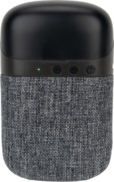 Logotrade profilprodukter bild: Bluetooth-högtalare HF01 med inbyggda hörlurar 2 i 1