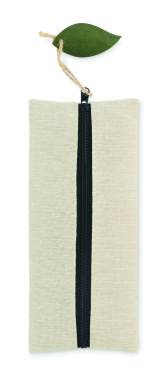 Logotrade reklamprodukter bild: Skrivset i trä/bomull