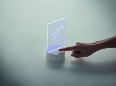 Logotrade profilprodukter bild: LED-belyst memoskylt