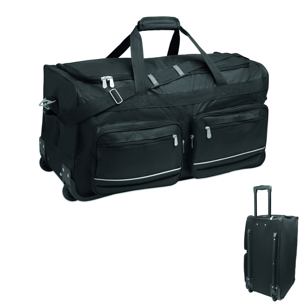 Logotrade profilreklam bild: Duffelbag Trolley 600D RPET