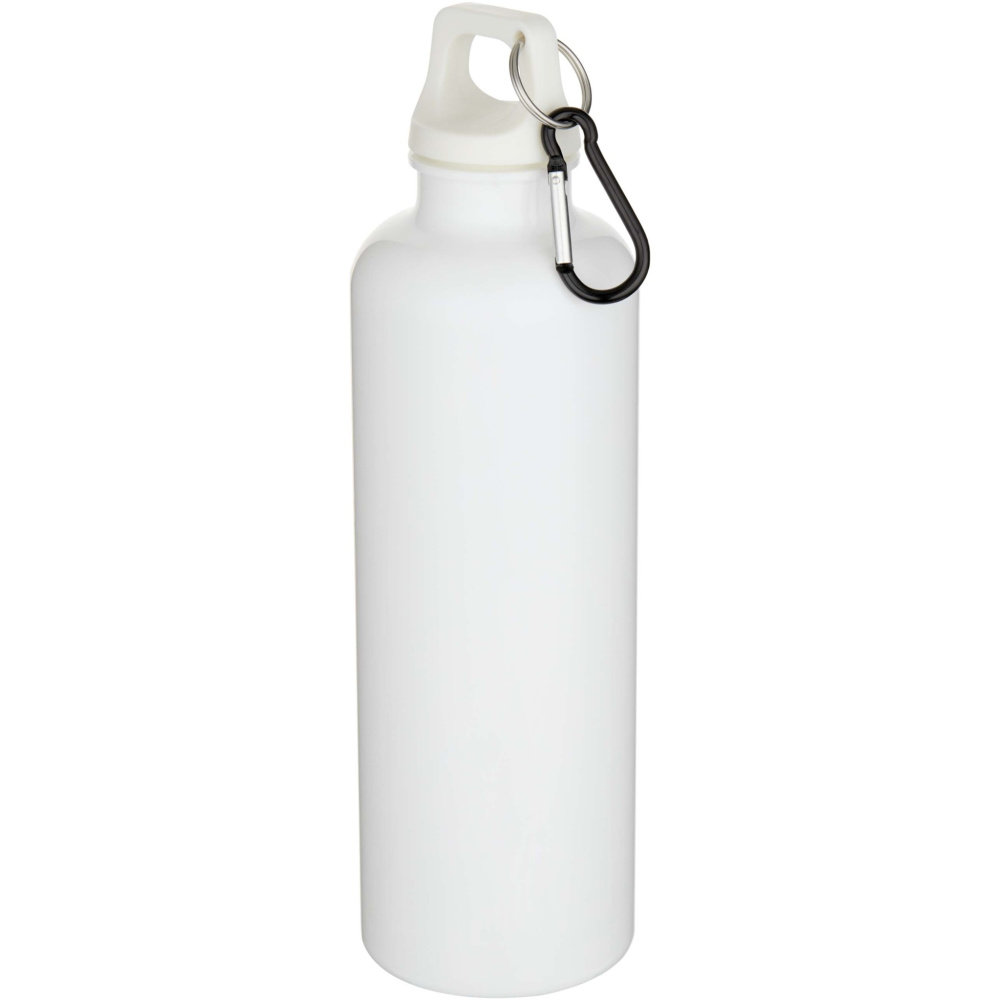 Logotrade profilreklam bild: Oregon 750 ml vattenflaska av återvunnen RCS-plast med karbinhake