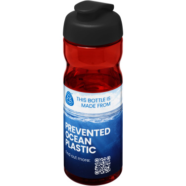 Logotrade presentreklam bild: H2O Active® Eco Base 650 ml sportflaska med uppfällbart lock