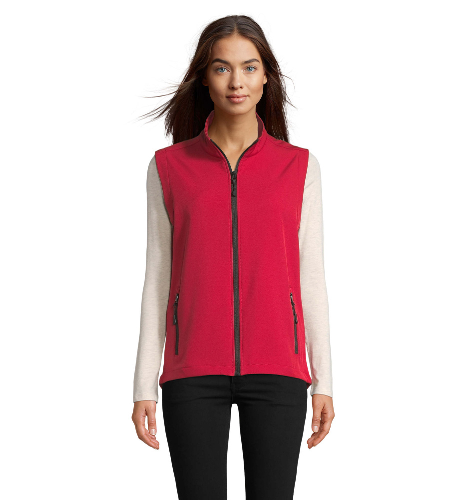 Logotrade reklamprodukter bild: RACE BW DAMSOFTSHELL