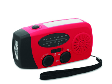 Logotrade profilprodukter bild: Bärbar radioSOS med LED-ficklampa