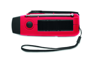 Logotrade profilprodukter bild: Bärbar radioSOS med LED-ficklampa