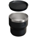 Stanley Stay Hot 295 ml rostfritt stål isolerad stapelbar campingmugg, Svart