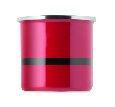Logotrade reklamprodukter bild: Emaljmugg vintage tomte 300ml